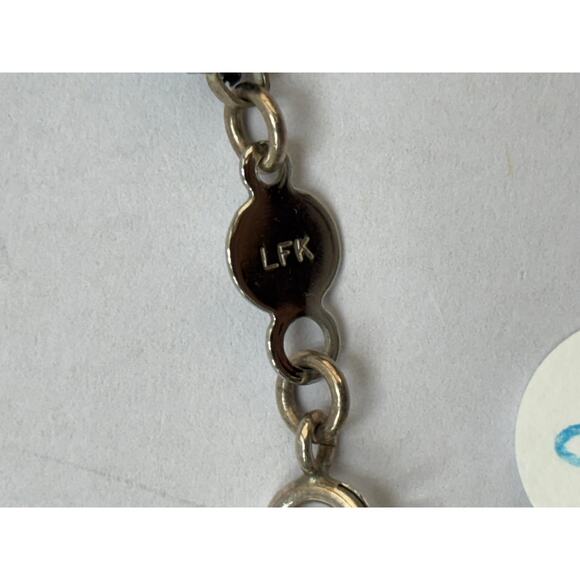 Lori Frantz-Koenig Green Austrian Crystal Faceted Bead Necklace 18" #65104 - Picture 3 of 5